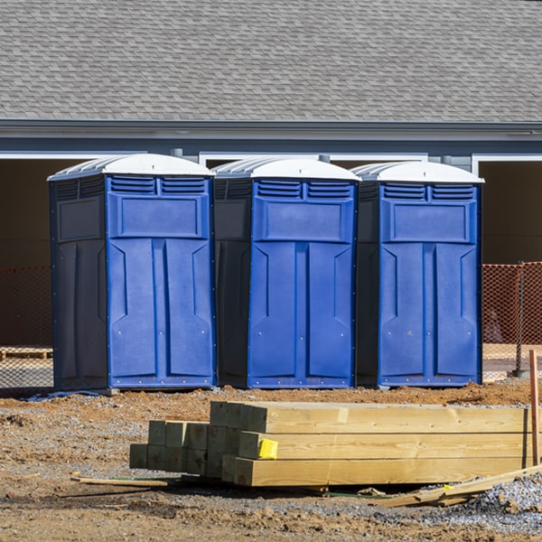 what is the maximum capacity for a single porta potty in Hanford California